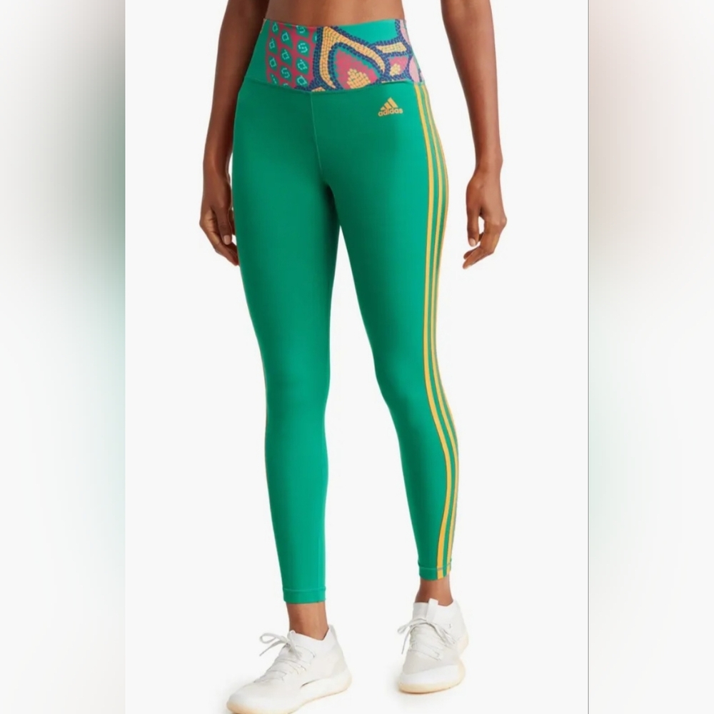 Adidas Farm Rio Essentials 7/8 Women Training Tight Green/Multi